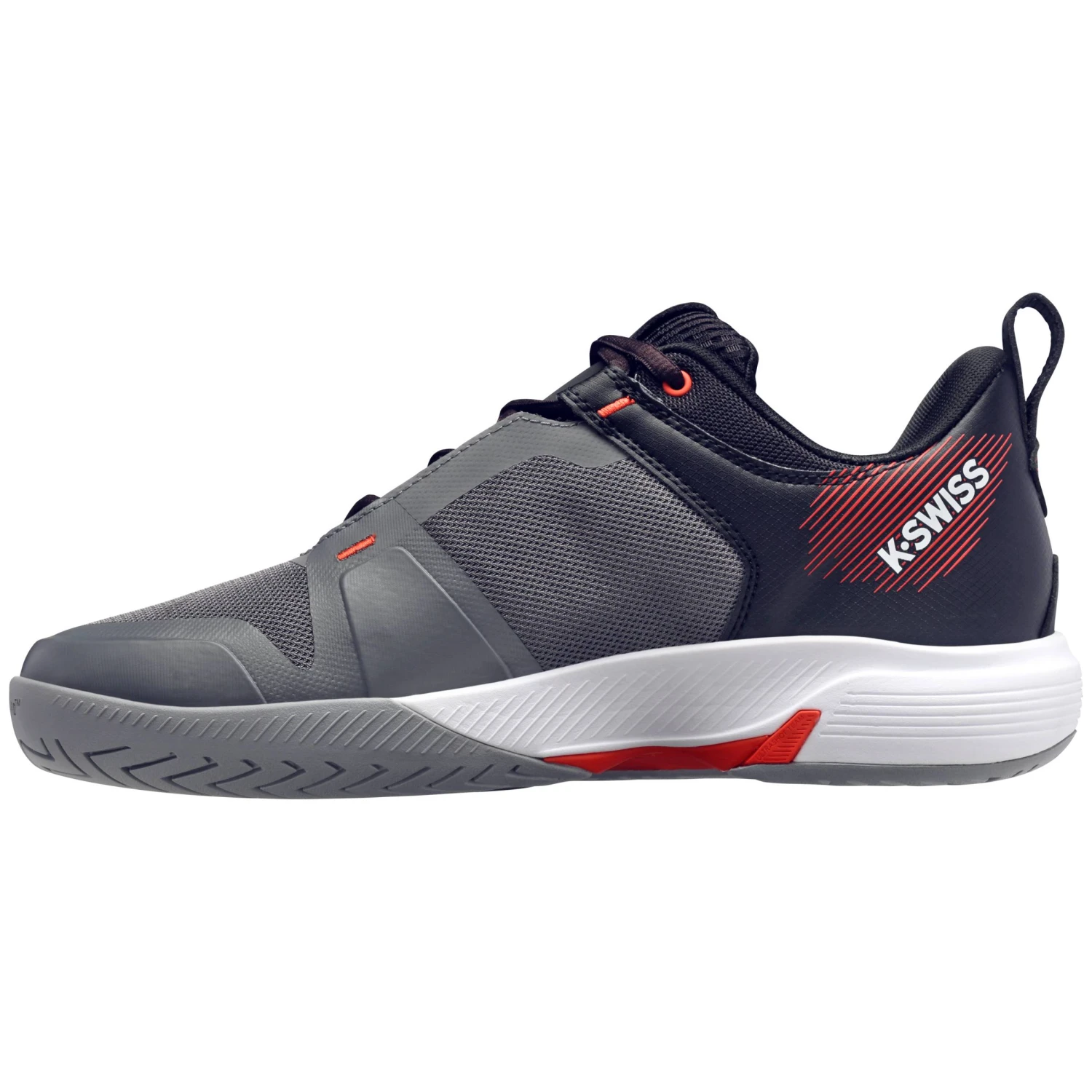 K-Swiss Ultrashot Team Men's Tennis Shoe (Grey/Black/Orange) 2 K-Swiss Ultrashot Team Men's Tennis Shoe (Grey/Black/Orange) - Image 2