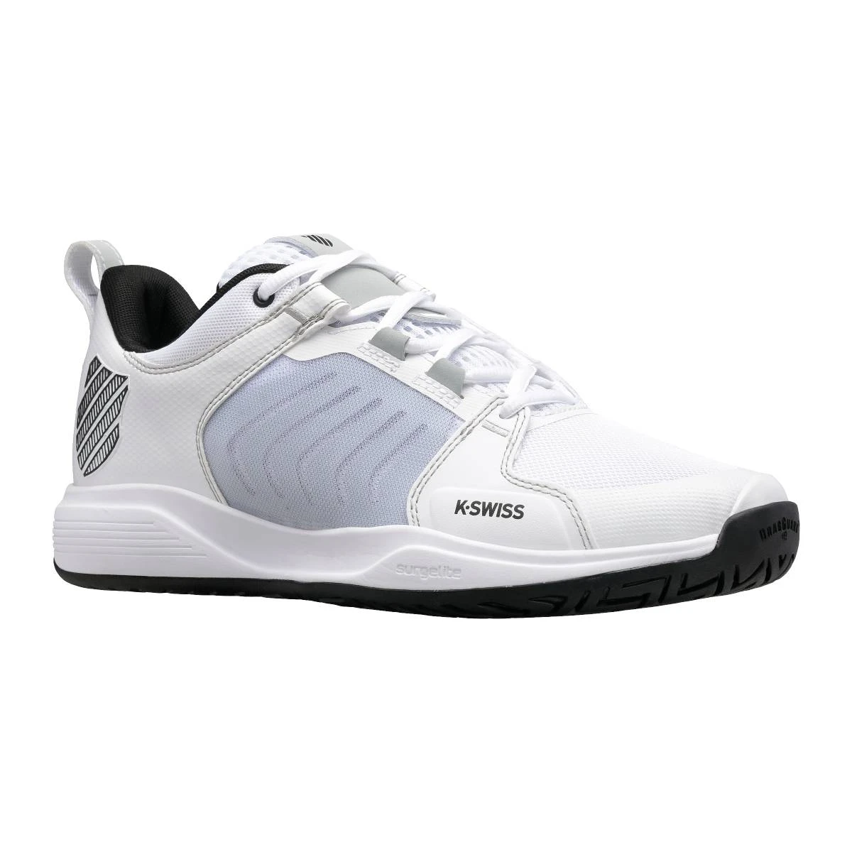 K-Swiss Ultrashot Team Men's Tennis Shoe (White/Black) 5 K-Swiss Ultrashot Team Men's Tennis Shoe (White/Black) - Image 5