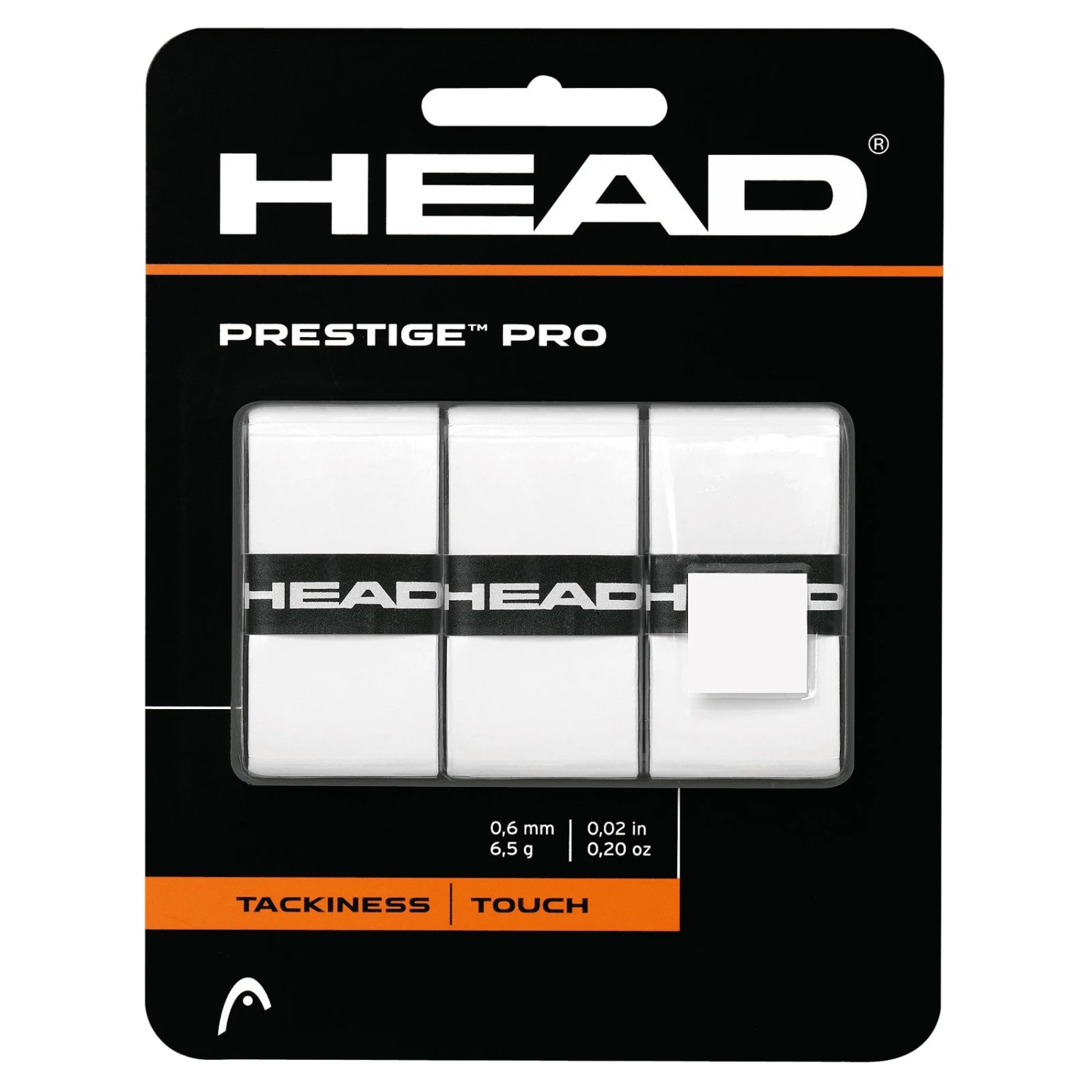 Head Prestige Pro Overgrip 3 Pack (White) 1 Head Prestige Pro Overgrip 3 Pack (White)