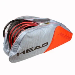 Head Radical Combi 6 Pack Racquet Bag (Grey/Orange) -Head Store 283521 2