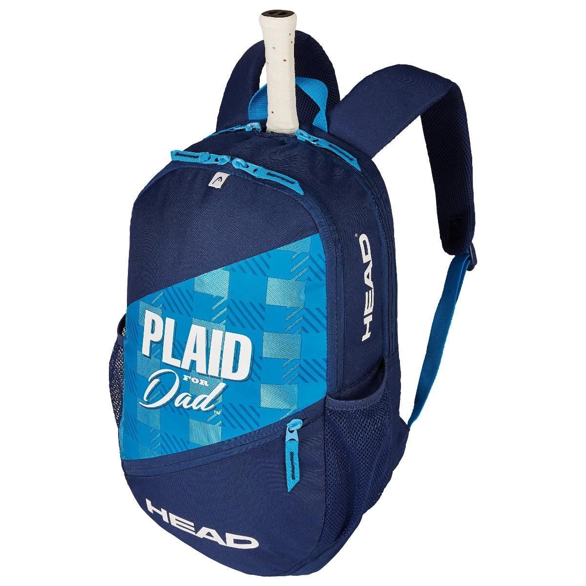 Head Plaid For Dad Elite Backpack Racquet Bag (Blue) 1 Head Plaid For Dad Elite Backpack Racquet Bag (Blue)