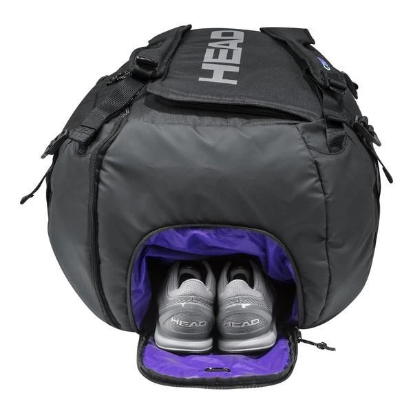 Head Gravity Duffle 12 Pack Racquet Bag (Black/Purple) 5 Head Gravity Duffle 12 Pack Racquet Bag (Black/Purple) - Image 5