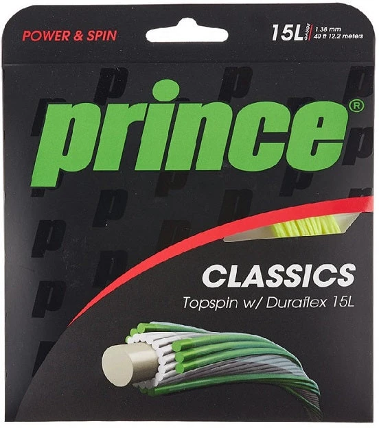 Prince TopSpin 15L/1.38 Duraflex Tennis String (Yellow) 1 Prince TopSpin 15L/1.38 Duraflex Tennis String (Yellow)