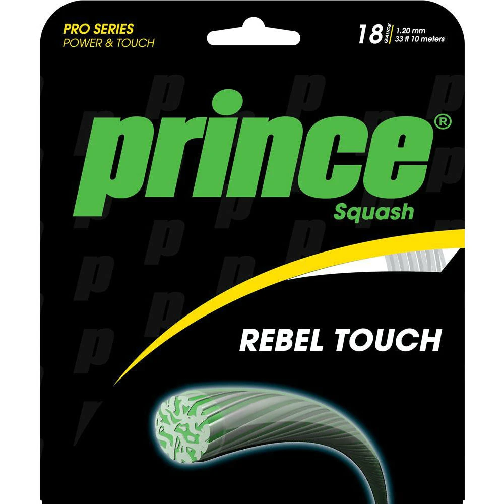 Prince Rebel Touch 18 Squash String (Clear) 1 Prince Rebel Touch 18 Squash String (Clear)