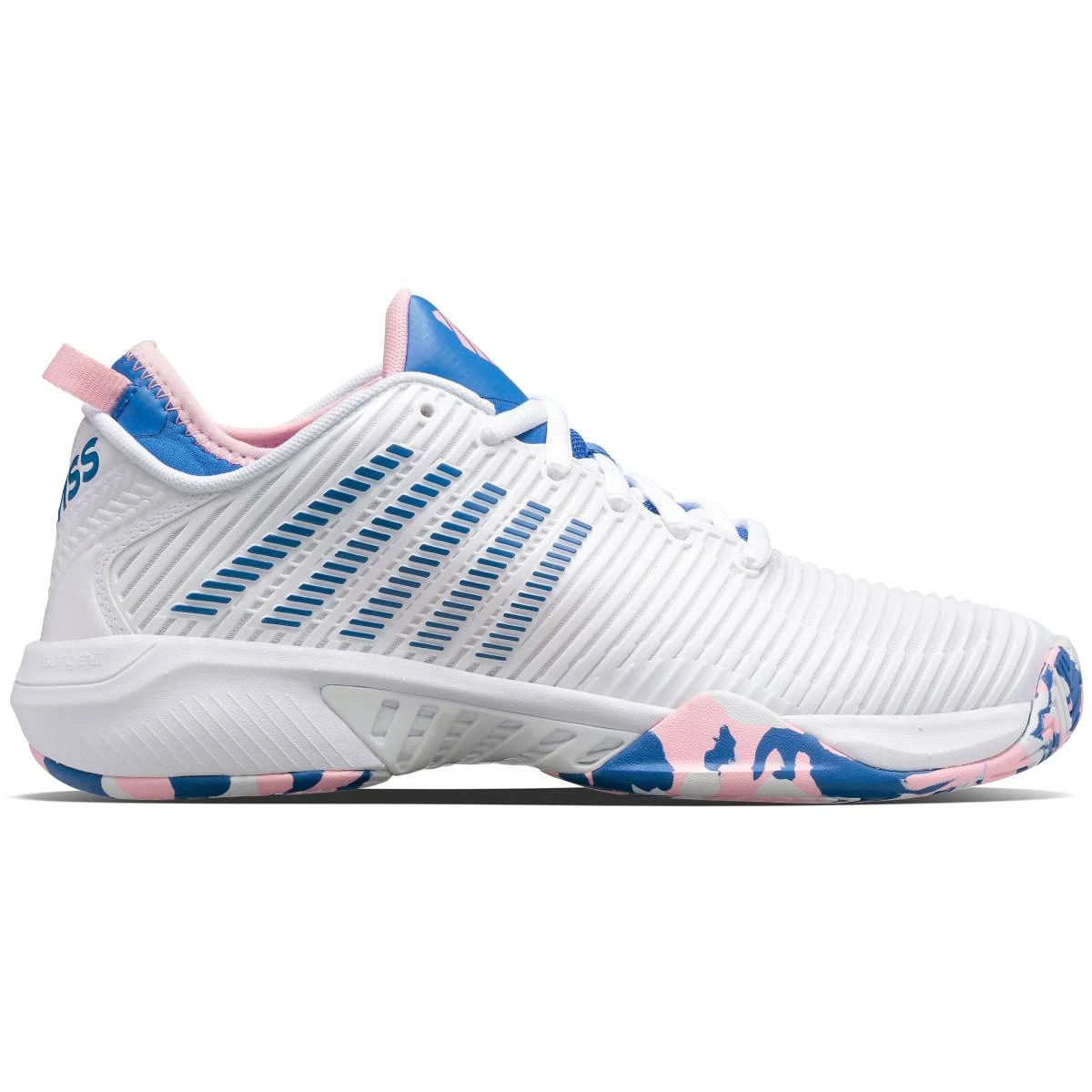 K-Swiss Hypercourt Supreme Women's Tennis Shoe (White/Star Sapphire/Orchid Pink) 1 K-Swiss Hypercourt Supreme Women's Tennis Shoe (White/Star Sapphire/Orchid Pink)