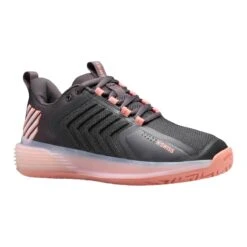 K-Swiss Ultrashot 3 Women's Tennis Shoe (Asphalt/Peach/White) -Head Store 96988 007.01