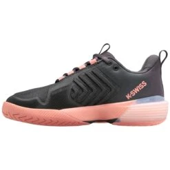 K-Swiss Ultrashot 3 Women's Tennis Shoe (Asphalt/Peach/White) -Head Store 96988 007.04
