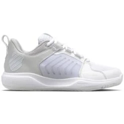 K-Swiss Ultrashot Team Women's Tennis Shoe (White/Lunar Rock/Silver)