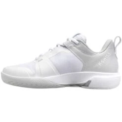 K-Swiss Ultrashot Team Women's Tennis Shoe (White/Lunar Rock/Silver) -Head Store 97395 914.04