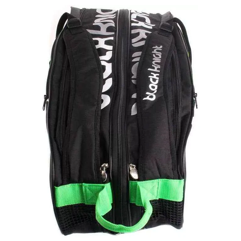 Black Knight Triple Racquet Bag (Black/Green) 2 Black Knight Triple Racquet Bag (Black/Green) - Image 2