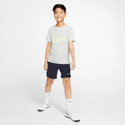 Nike Boy's Court Flex Ace Shorts (Obsidian/White) -Head Store CI9409 452 PHSYM003 3144