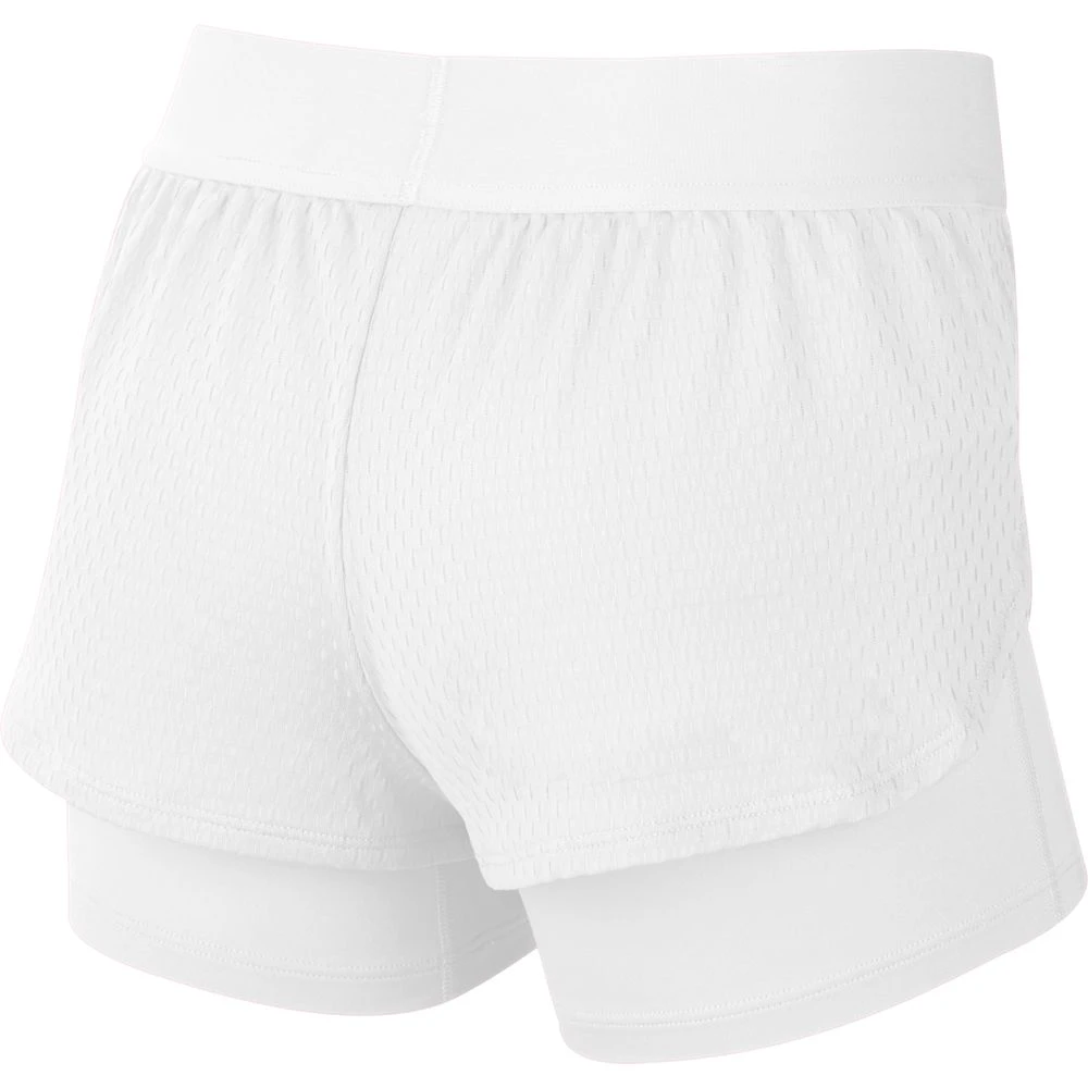 Nike Girl's Court Dri-Fit Flex Shorts (White) 2 Nike Girl's Court Dri-Fit Flex Shorts (White) - Image 2