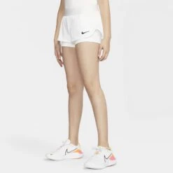 Nike Girl's Court Dri-Fit Flex Shorts (White) 11 Nike Girl's Court Dri-Fit Flex Shorts (White) -Head Store CJ0948 100 PHSFM001 1000