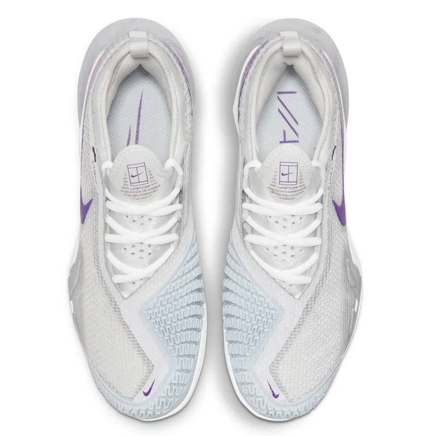 Nike React Vapor NXT Women's Tennis Shoe (Light Grey/Purple/Fuchsia) 4 Nike React Vapor NXT Women's Tennis Shoe (Light Grey/Purple/Fuchsia) - Image 4