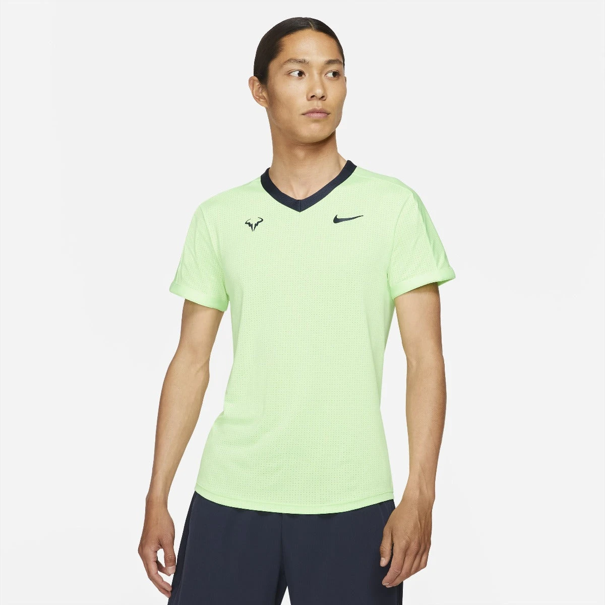 Nike Men's Rafa Dri-FIT ADV Top (Lime Glow/Obsidian) 1 Nike Men's Rafa Dri-FIT ADV Top (Lime Glow/Obsidian)