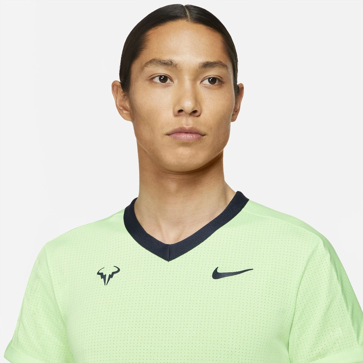 Nike Men's Rafa Dri-FIT ADV Top (Lime Glow/Obsidian) 3 Nike Men's Rafa Dri-FIT ADV Top (Lime Glow/Obsidian) - Image 3
