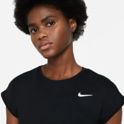Nike Women's Dri-FIT Victory Top (Black/White) -Head Store CV4790 010 PHSYM001 3144