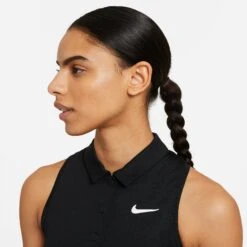 Nike Women's Victory Polo Dress (Black/White) -Head Store CV4837 010 PHSYM001 3144