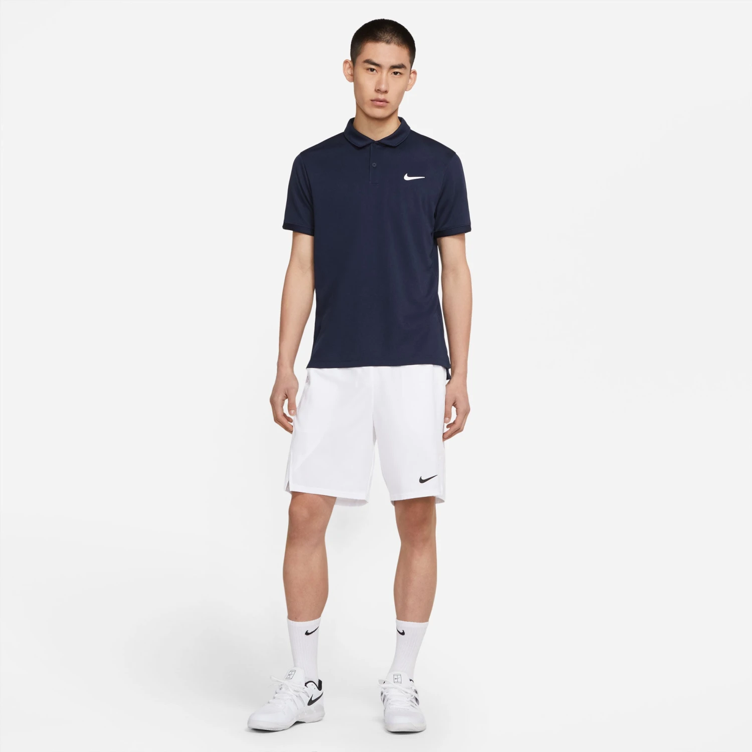 Nike Men's Dri-FIT Victory Polo (Obsidian/White) 3 Nike Men's Dri-FIT Victory Polo (Obsidian/White) - Image 3