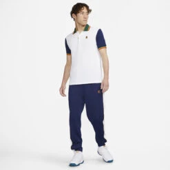 Nike Men's Dri-FIT Slim-Fit NYC Slam Polo (White/Binary Blue) -Head Store DA4379 100 PHSYM006 3144