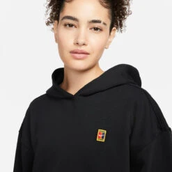 Nike Women's Fleece Heritage Tennis Hoodie (Black) 8 Nike Women's Fleece Heritage Tennis Hoodie (Black) -Head Store DC3580 010 PHSYM002 3144
