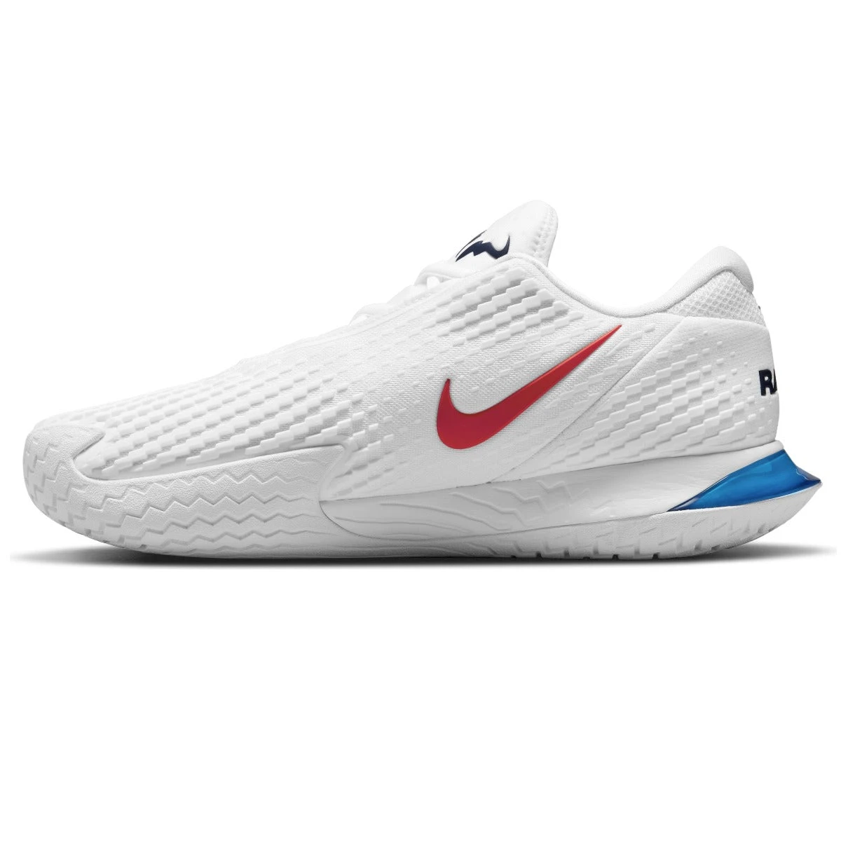 Nike Zoom Vapor Cage 4 Rafa Men's Tennis Shoe (White/Red/Blue) 2 Nike Zoom Vapor Cage 4 Rafa Men's Tennis Shoe (White/Red/Blue) - Image 2