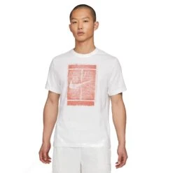 Nike Men's Seasonal Top (White/Martian Sunrise)