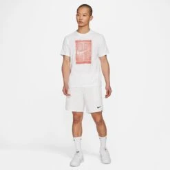 Nike Men's Seasonal Top (White/Martian Sunrise) 7 Nike Men's Seasonal Top (White/Martian Sunrise) -Head Store DD2228 100 PHSYM002 3144