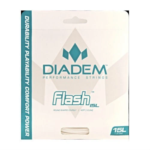 Diadem Flash 16/1.30 Tennis String (White) 1 Diadem Flash 16/1.30 Tennis String (White)