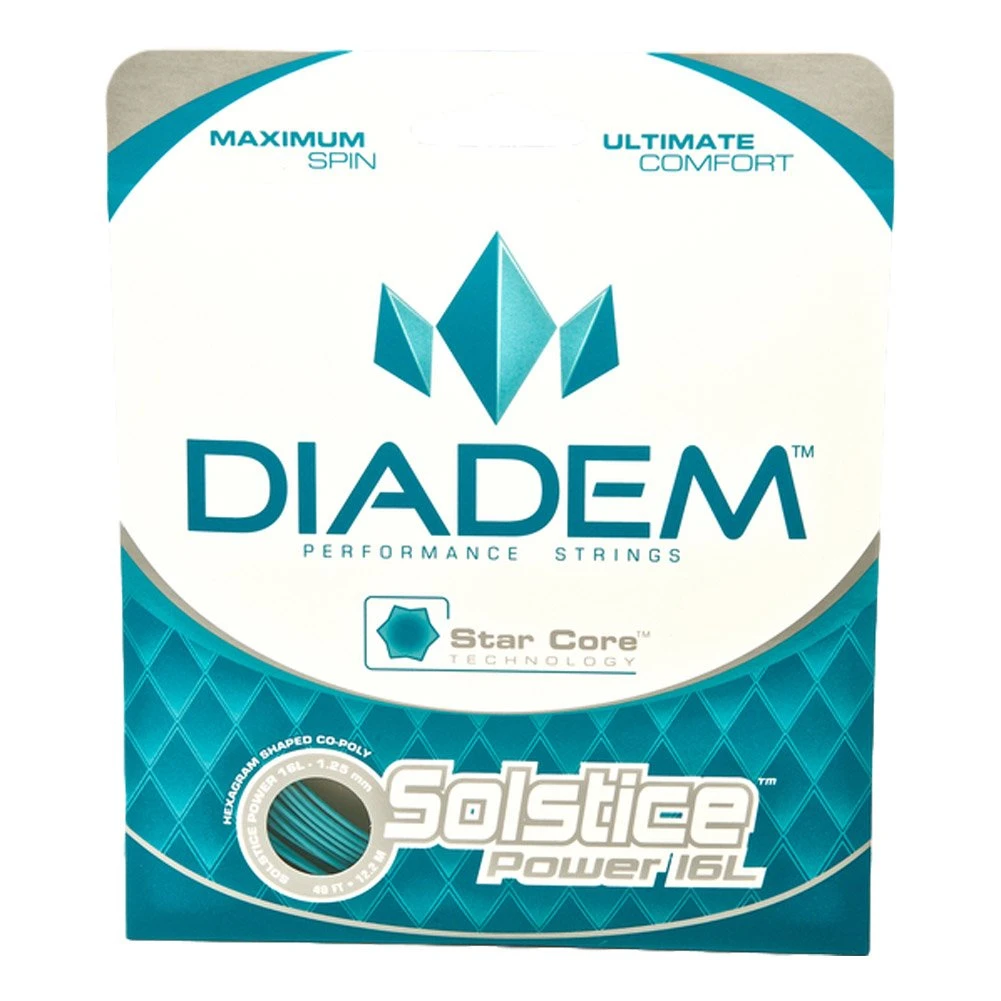 Diadem Solstice Power 16L/1.25 Tennis String (Teal) 1 Diadem Solstice Power 16L/1.25 Tennis String (Teal)