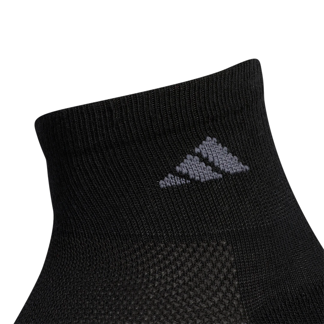 Adidas Men's Superlite Quarter Crew Socks (Black) 2 Adidas Men's Superlite Quarter Crew Socks (Black) - Image 2