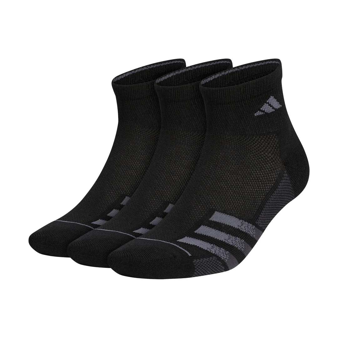 Adidas Men's Superlite Quarter Crew Socks (Black) 1 Adidas Men's Superlite Quarter Crew Socks (Black)