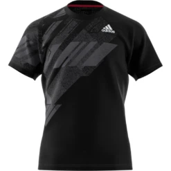 Adidas Men's Freelift Print HEAT.RDY Top (Black) -Head Store GG3746 APP virtual front white