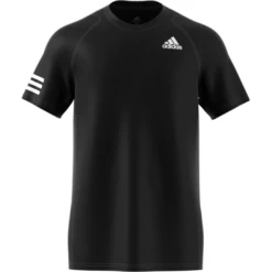Adidas Men's 3 Stripes Club Top (Black) 12 Adidas Men's 3 Stripes Club Top (Black) -Head Store GL5403 APP virtual front white