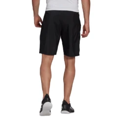 Adidas Men's Club 3 Stripes Shorts (Black/White) -Head Store GL5411 APP on model back white