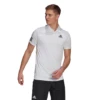Adidas Men's Club 3 Stripes Polo (White/Black)