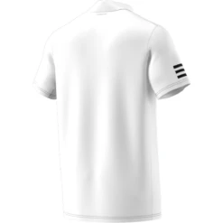 Adidas Men's Club 3 Stripes Polo (White/Black) 17 Adidas Men's Club 3 Stripes Polo (White/Black) -Head Store GL5416 APP virtual back white