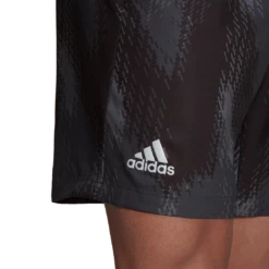 Adidas Men's Primeblue Printed 7 Inch Shorts (Grey Five/Black) 12 Adidas Men's Primeblue Printed 7 Inch Shorts (Grey Five/Black) -Head Store GS4938 APP on model detail 1 white