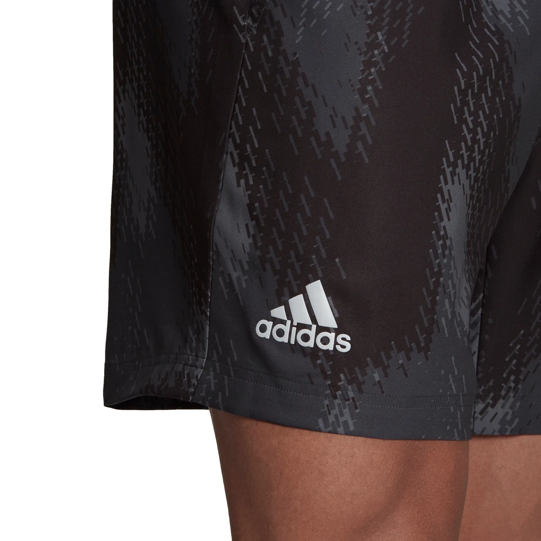 Adidas Men's Primeblue Printed 7 Inch Shorts (Grey Five/Black) 3 Adidas Men's Primeblue Printed 7 Inch Shorts (Grey Five/Black) - Image 3