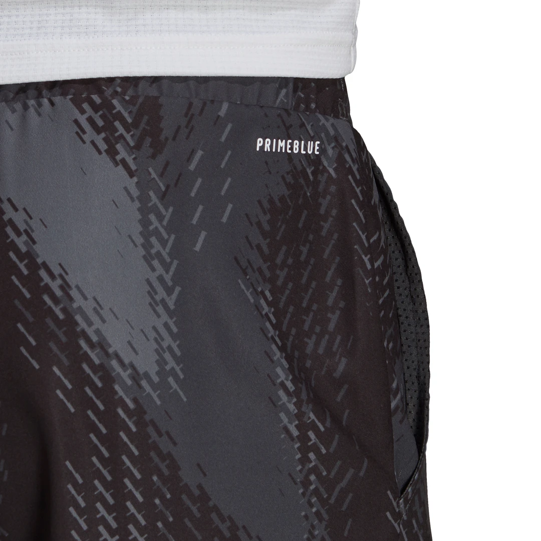 Adidas Men's Primeblue Printed 7 Inch Shorts (Grey Five/Black) 5 Adidas Men's Primeblue Printed 7 Inch Shorts (Grey Five/Black) - Image 5