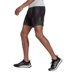 Adidas Men's Primeblue Printed 7 Inch Shorts (Grey Five/Black) 16 Adidas Men's Primeblue Printed 7 Inch Shorts (Grey Five/Black) -Head Store GS4938 APP on model side white