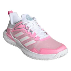 Adidas Defiant Speed Women's Tennis Shoe (Pink/White) -Head Store GV9529 6 FOOTWEAR Photography FrontLateralTopView transparent