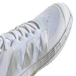 Adidas Adizero Ubersonic 4 Women's Tennis Shoe (White/Silver/Grey) -Head Store GW2513 10 FOOTWEAR Photography DetailView3 white