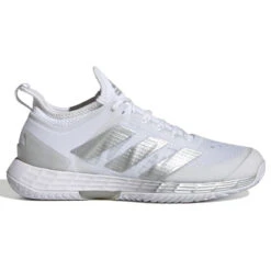 Head Store 23 Adidas Adizero Ubersonic 4 Women's Tennis Shoe (White/Silver/Grey)