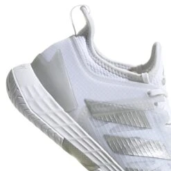 Adidas Adizero Ubersonic 4 Women's Tennis Shoe (White/Silver/Grey) -Head Store GW2513 8 FOOTWEAR Photography DetailView1 white