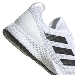 Adidas CourtFlash Men's Tennis Shoe (White/Black) -Head Store GW2518 9 FOOTWEAR Photography DetailView2 white