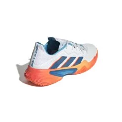 Adidas Barricade Men's Tennis Shoe (Blue/White/Orange) -Head Store GW2963 7 FOOTWEAR Photography BackLateralTopView white