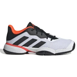 Head Store 29 Adidas Barricade Junior Tennis Shoe (White/Black/Red)