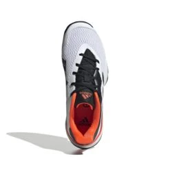 Adidas Barricade Junior Tennis Shoe (White/Black/Red) -Head Store GW2996 3 FOOTWEAR Photography TopPortraitView white