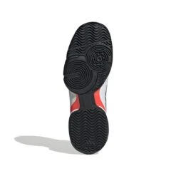 Adidas Barricade Junior Tennis Shoe (White/Black/Red) -Head Store GW2996 4 FOOTWEAR Photography BottomView white